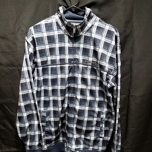 Men's size Medium plaid track jacket